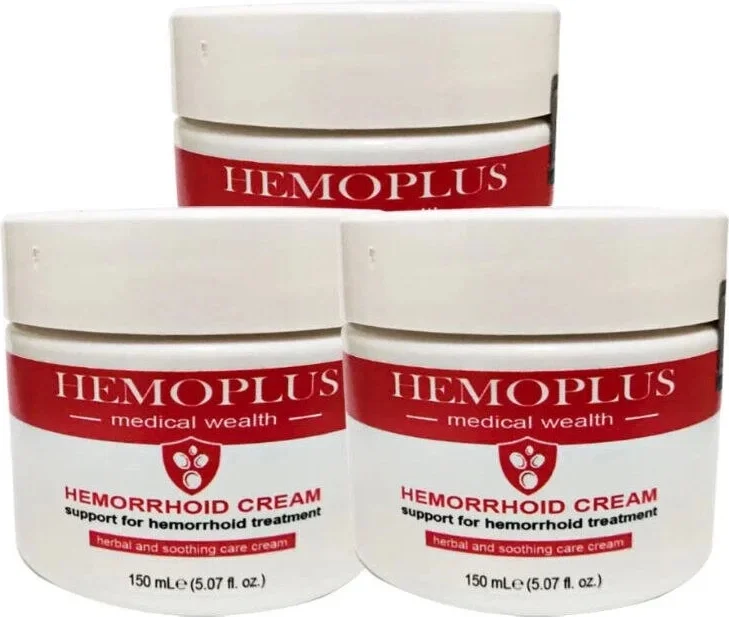 Süper Hemoplus Büyük Boy Bakım Kremi 3 Adet 150 ml