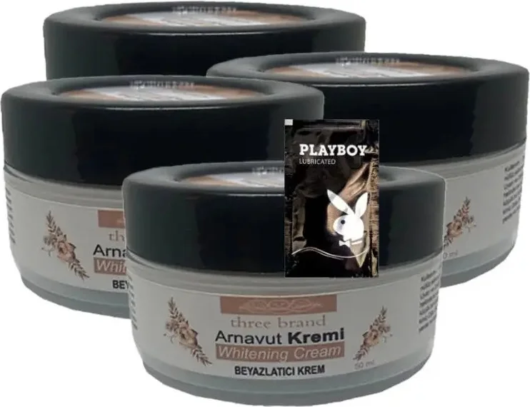 Arnavut Kremi 4X50 ml Cilt Masaj Bakım Kremi 1 Adet Jel ile