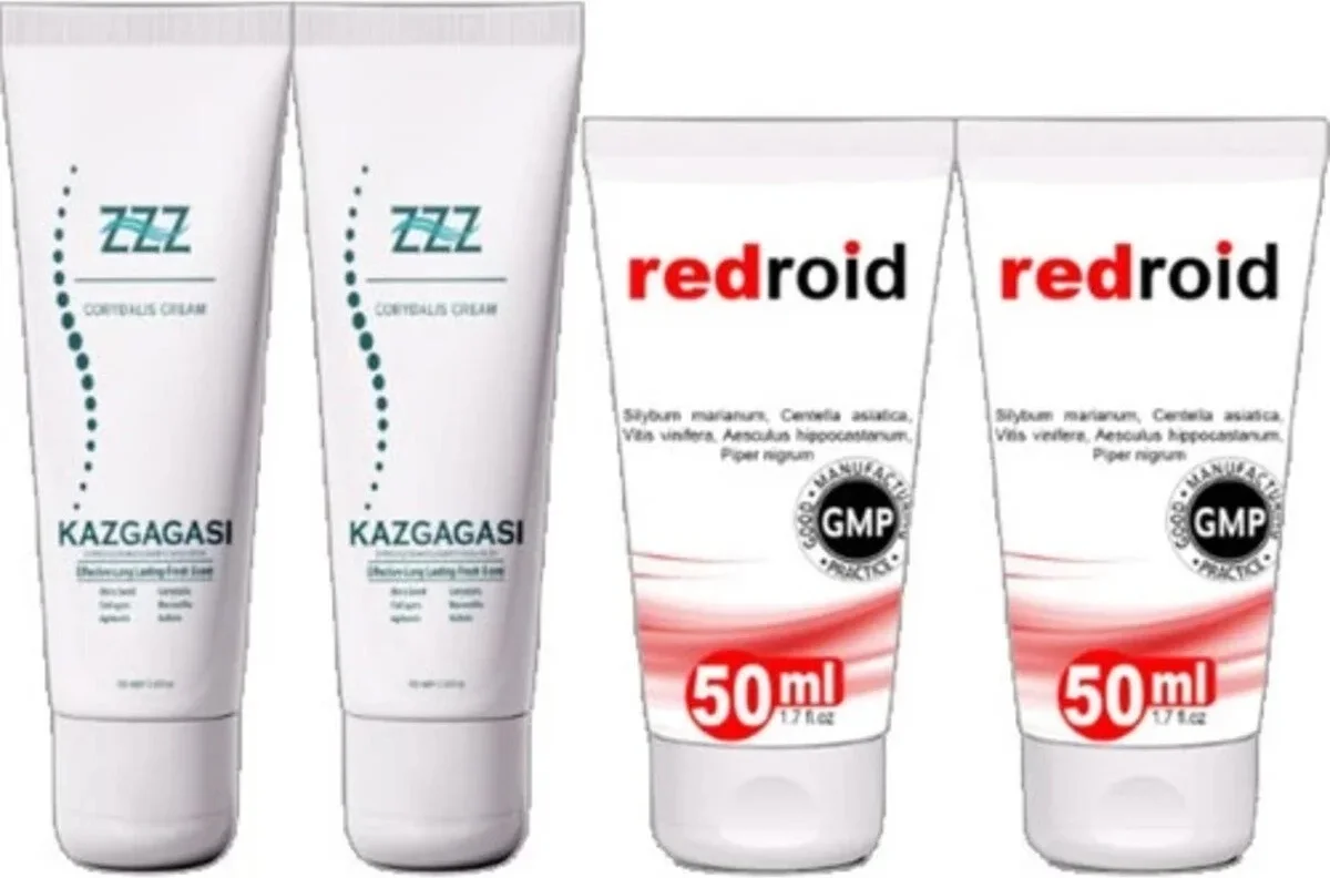 Kaz Gagası 100 ml Kremi 2 Adet Redroid 50 ml 2 Adet