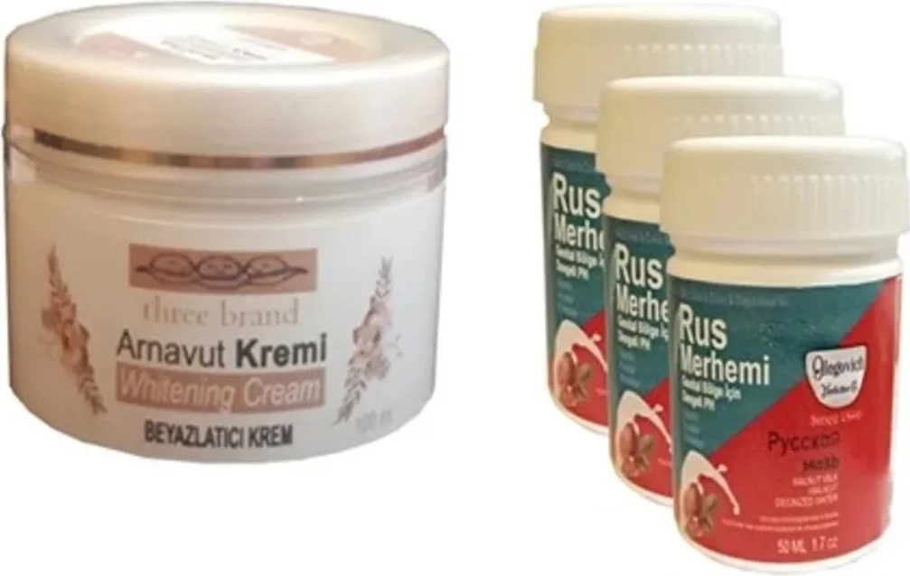 Süper Three Brand Arnavut Kremi + Rus Merhemi 50 ml 3 Adet