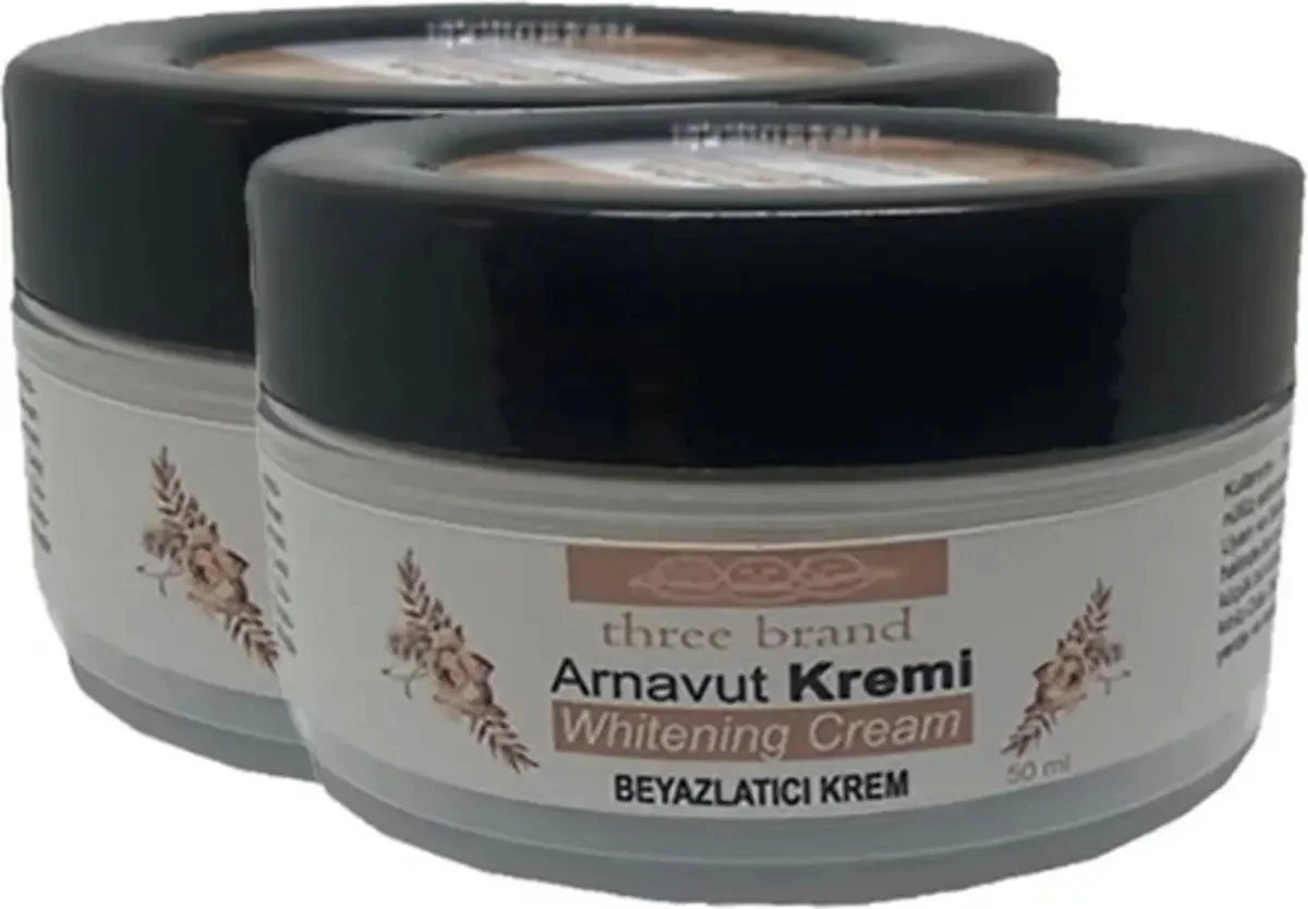 Three Brand Arnavut Kremi 2 Adet Whitens Cream Tüm Bölge  Kremi 50 ml