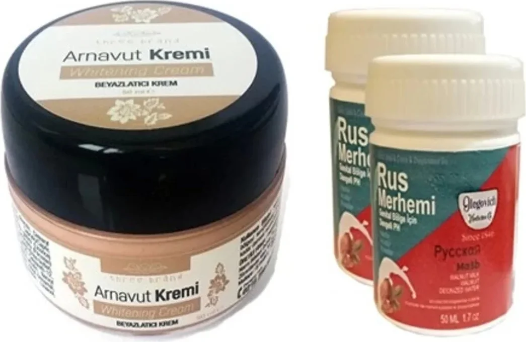 Süper Three Brand Arnavut Kremi1 Adet + Rus Merhemi 50 ml 2 Adet