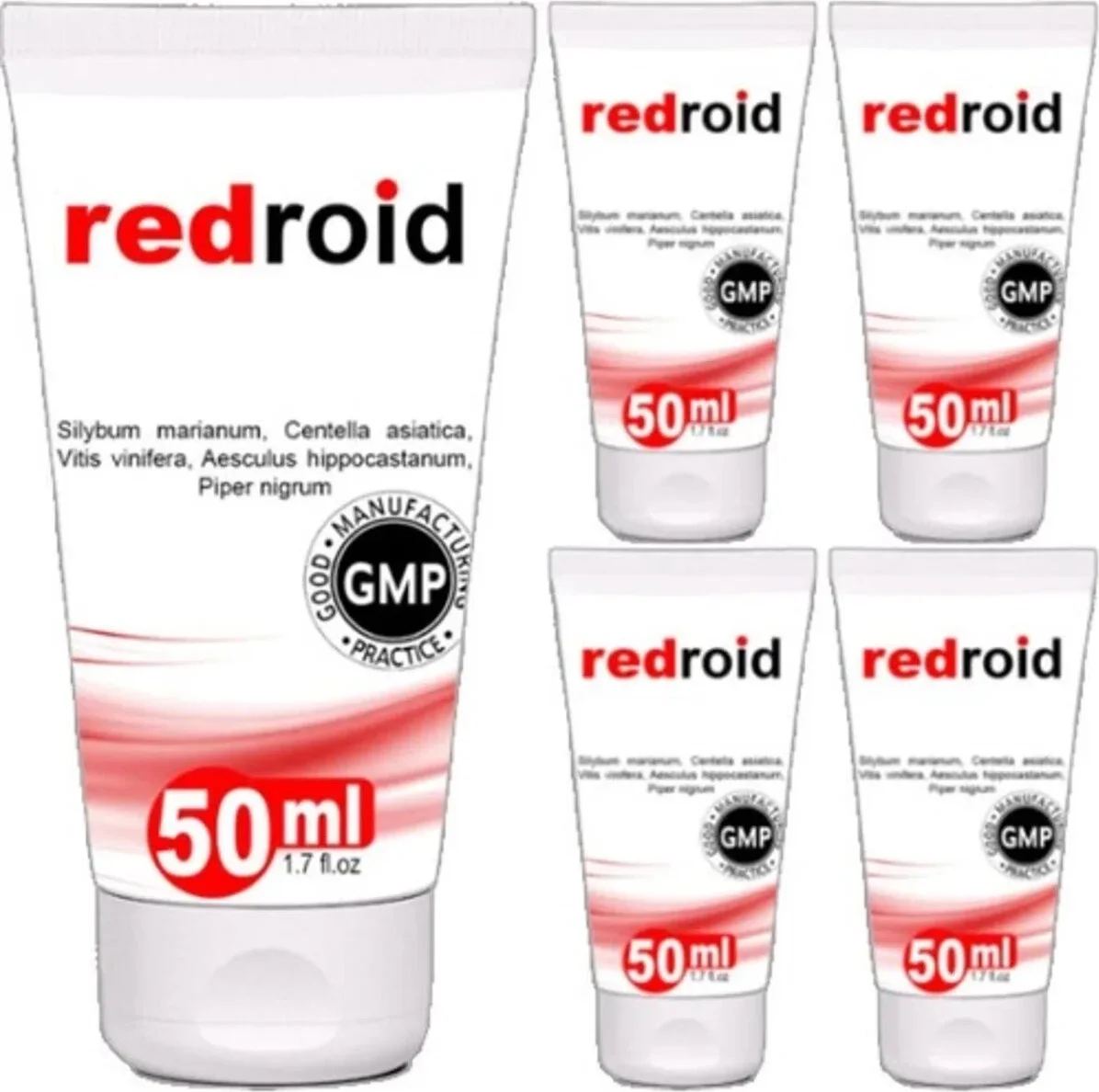 Süper Redroid 5li Paket Masaj Kremi 50 ml Özel Krem