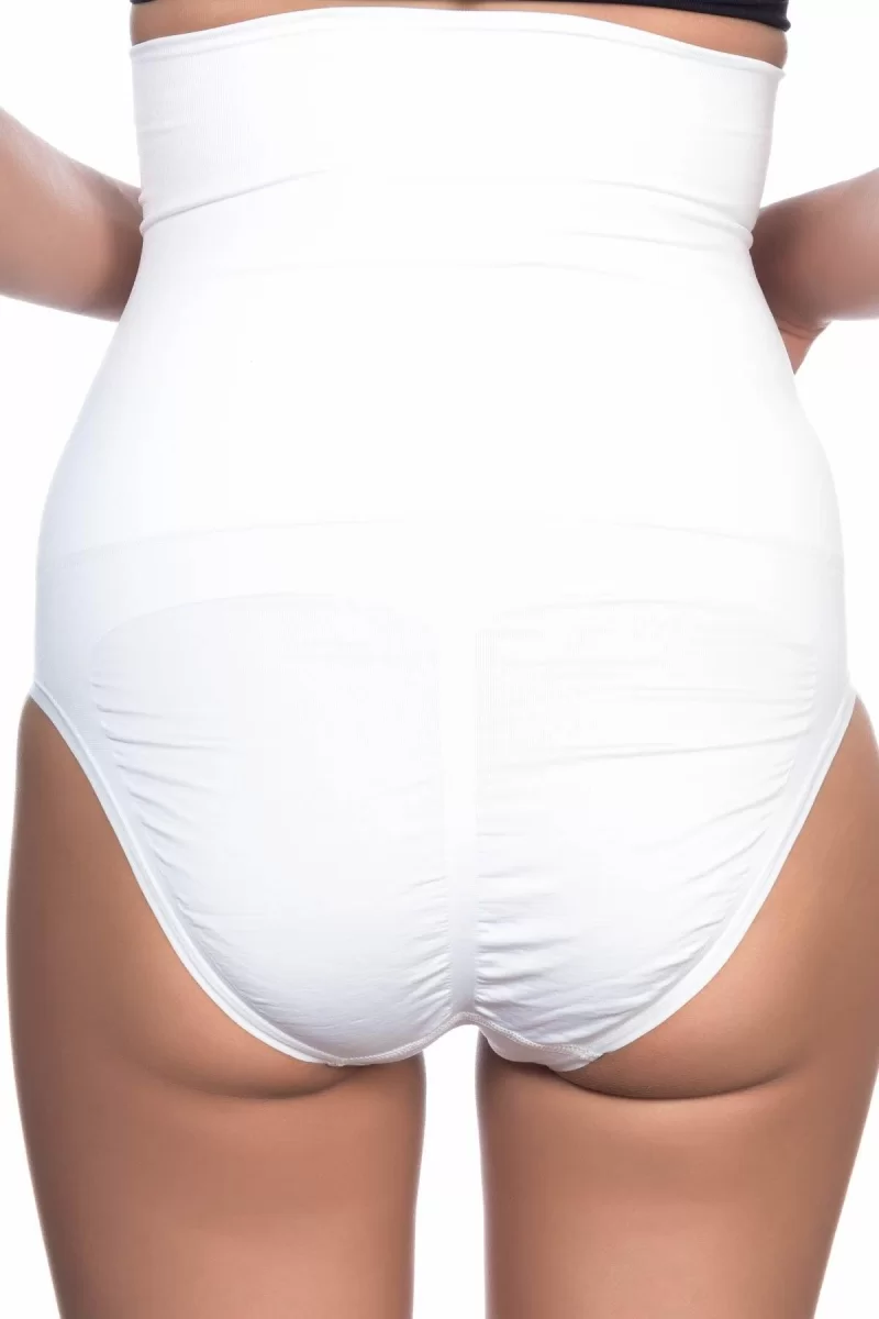 Beyaz Yüksek Bel Double Slip Korse