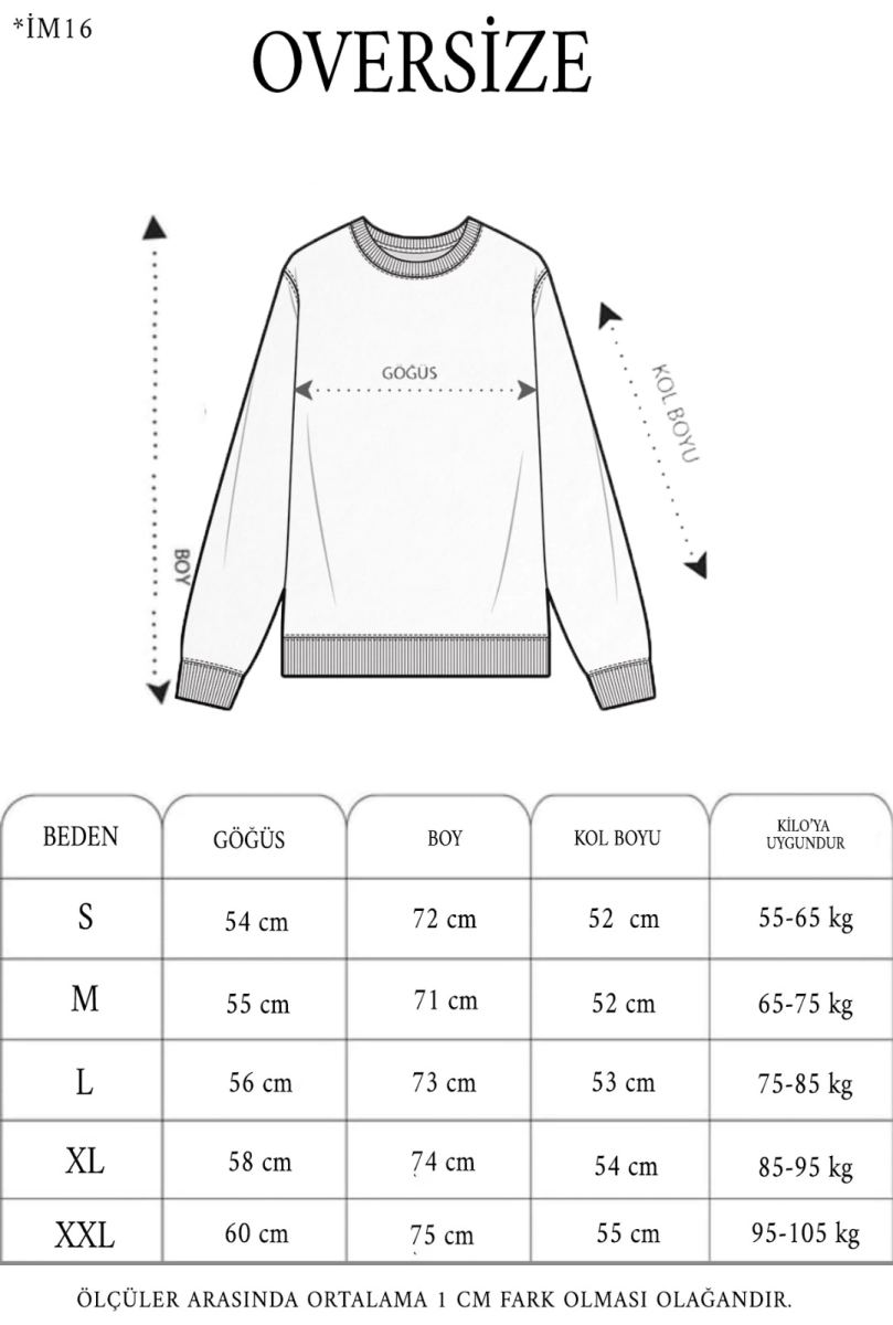Kadın 3 İplik Pamuklu Bisiklet Yaka Baskılı SweatShirt - Beyaz