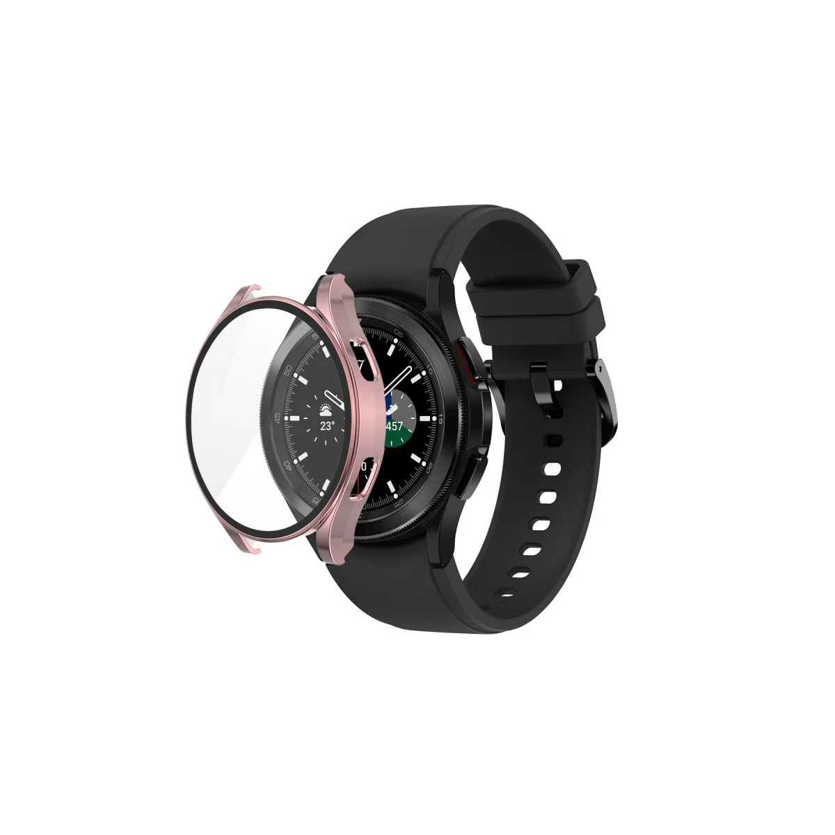 Watch 5 44mm Wall Camlı Kasa Ekran Koruyucu - Rose Gold