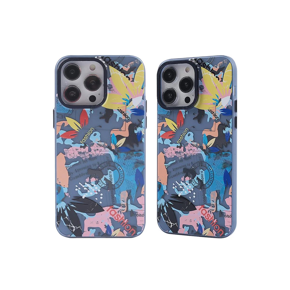 iPhone 13 Pro Max Kılıf Prada Desenli Kapak - Prada Pembe - 1