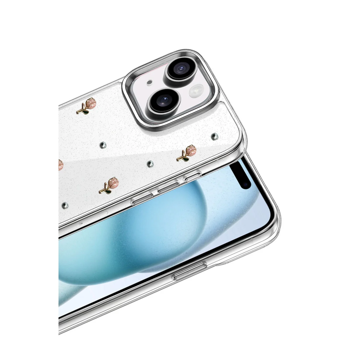 iPhone 15 Fiyonk Desenli Kapak - Desen 6