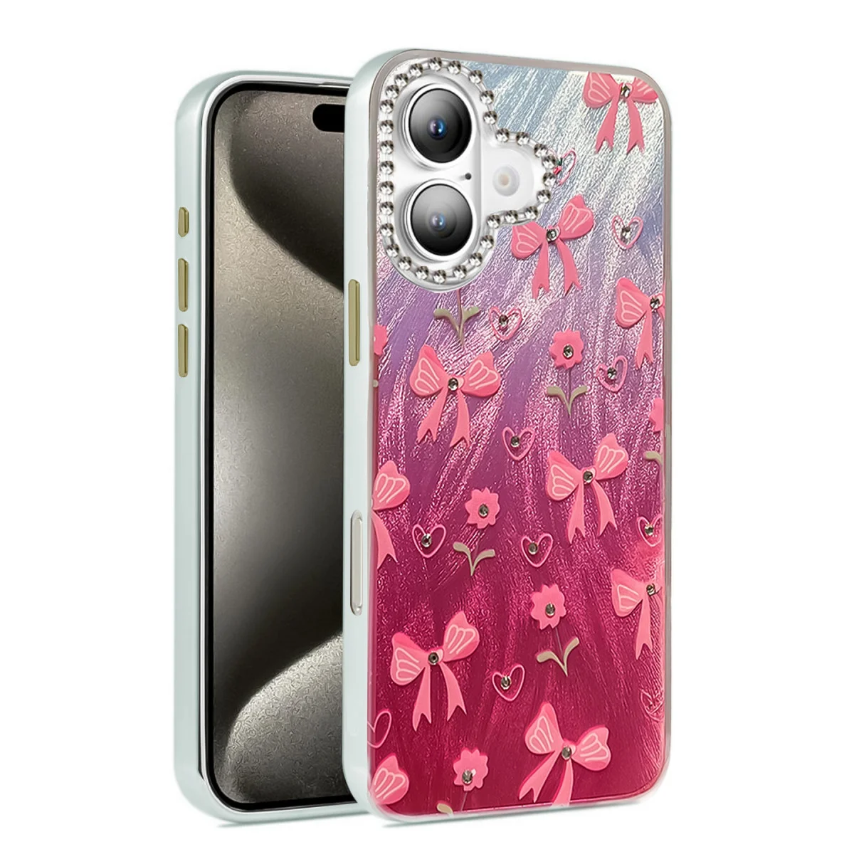 iPhone 16 Kılıf Blade Aynalı Desenli Kapak - Desen 3