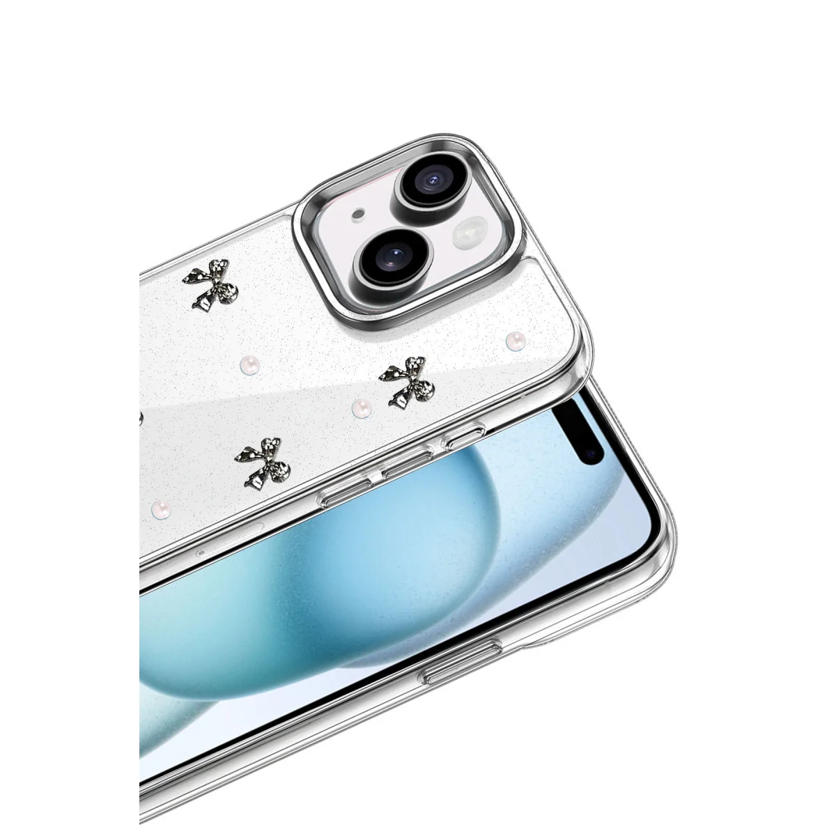 iPhone 14 Fiyonk Desenli Kapak - Desen 8
