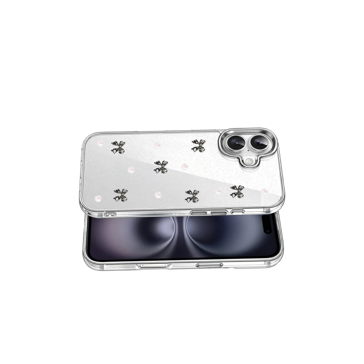 iPhone 16 Plus Fiyonk Desenli Kapak - Desen 8