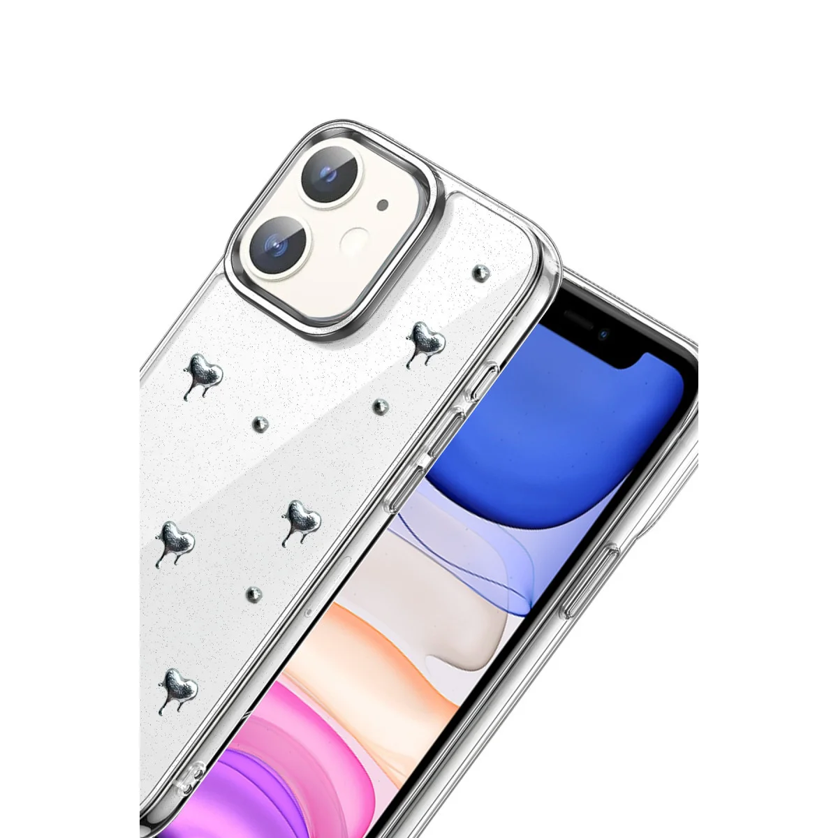 iPhone 11 Fiyonk Desenli Kapak - Desen 1