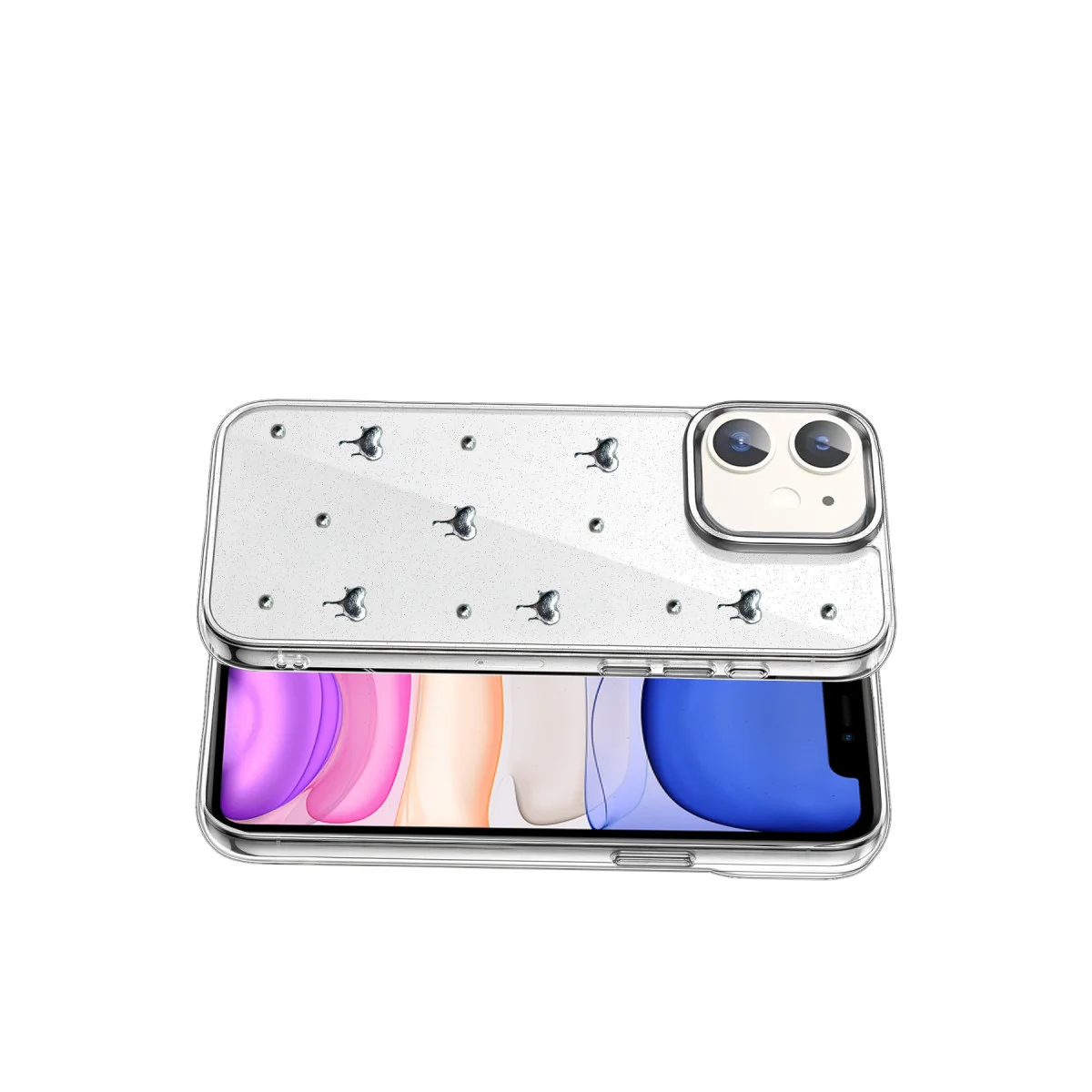 iPhone 11 Fiyonk Desenli Kapak - Desen 1