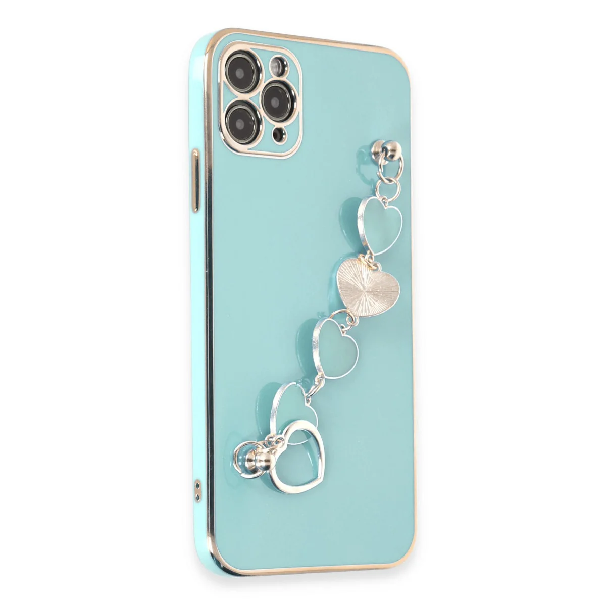iPhone 11 Pro Max Kılıf Esila Silikon - Su Yeşili