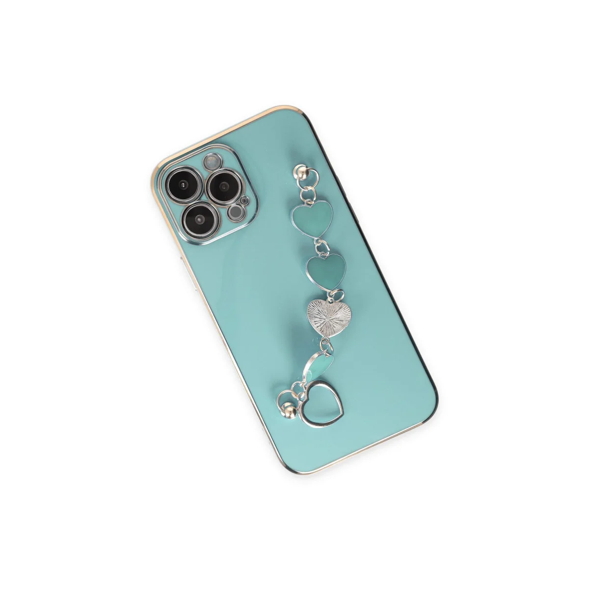 iPhone 14 Pro Kılıf Esila Silikon - Su Yeşili