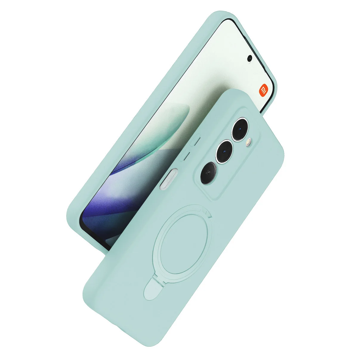 Redmi 15 4G Regal Magsafe Standlı Kapak - Su Yeşili