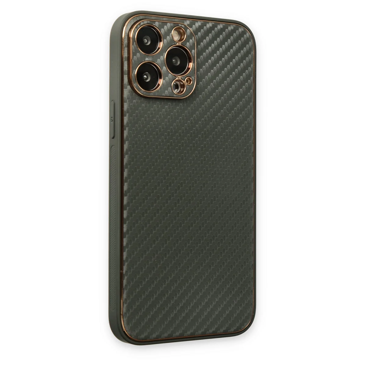 iPhone 13 Pro Kılıf Coco Karbon Silikon - Füme