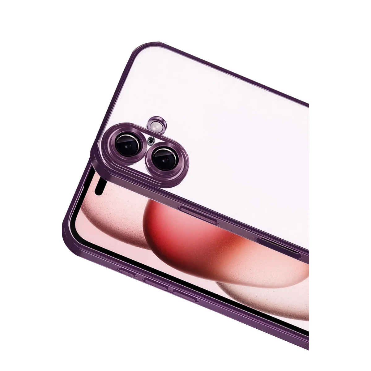 iPhone 17 Razer Lensli Silikon - Açık Mor