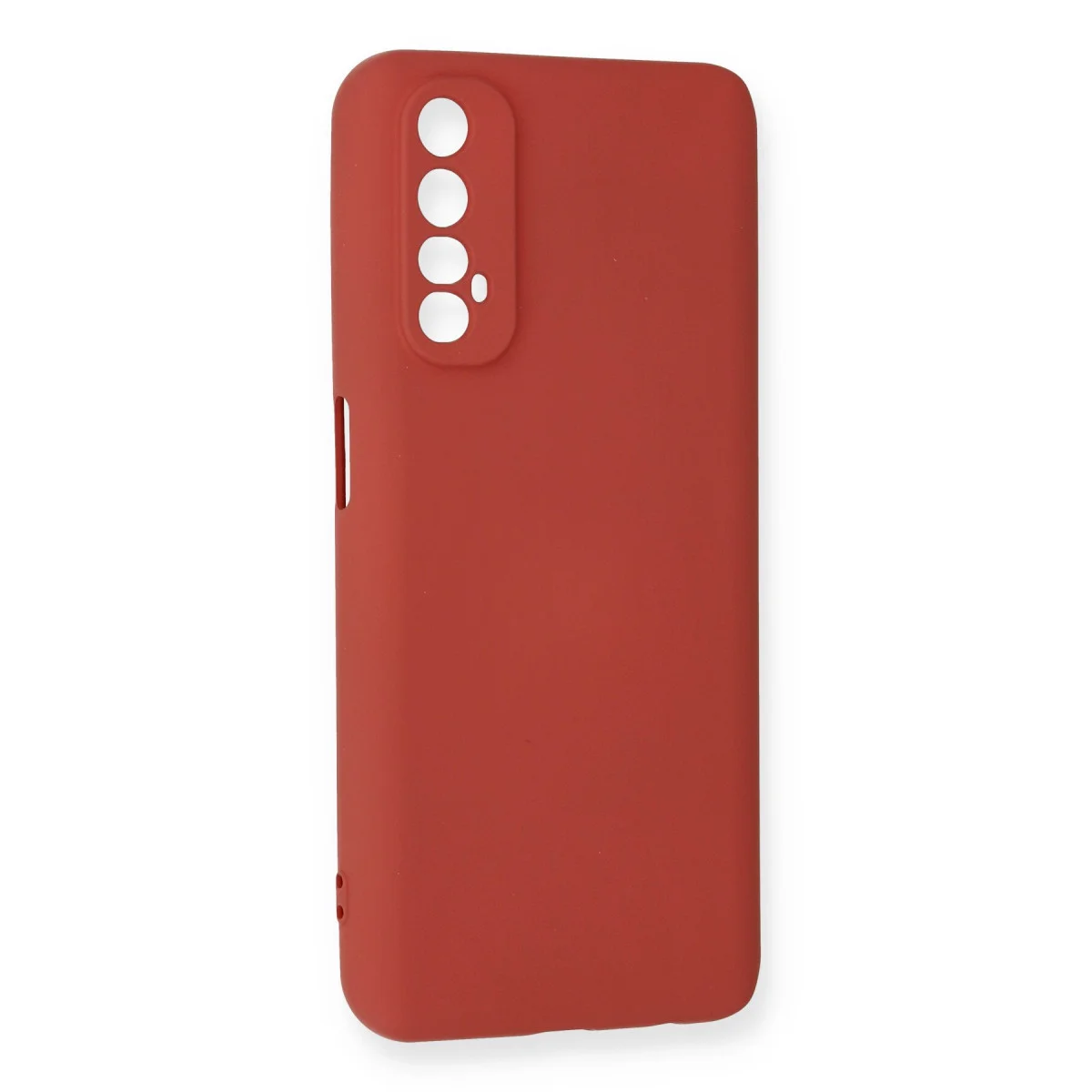 Realme 7 Kılıf Nano içi Kadife Silikon - Kiremit
