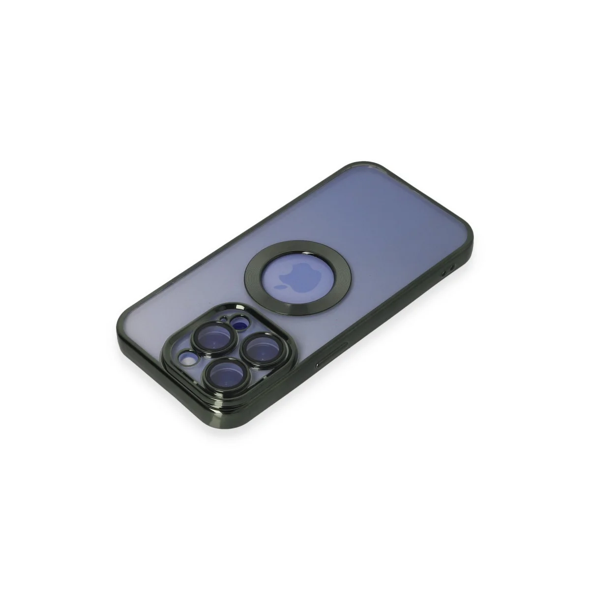 iPhone 15 Pro Kılıf Slot Silikon - Köknar Yeşili