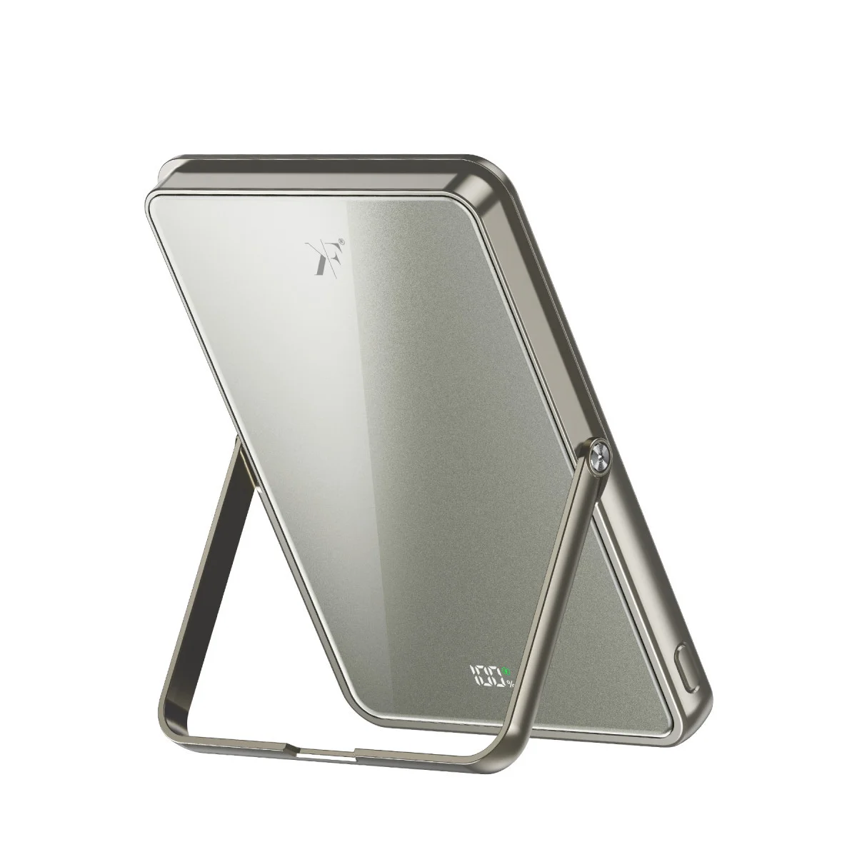 PW580 5.000 mAh 20W Type-C 15W Kablosuz Şarj 3W Saat Şarj ve 5W Kulaklık Şarj Destekli PD Hızlı Şarj Magsafe Powerbank - Titanyum