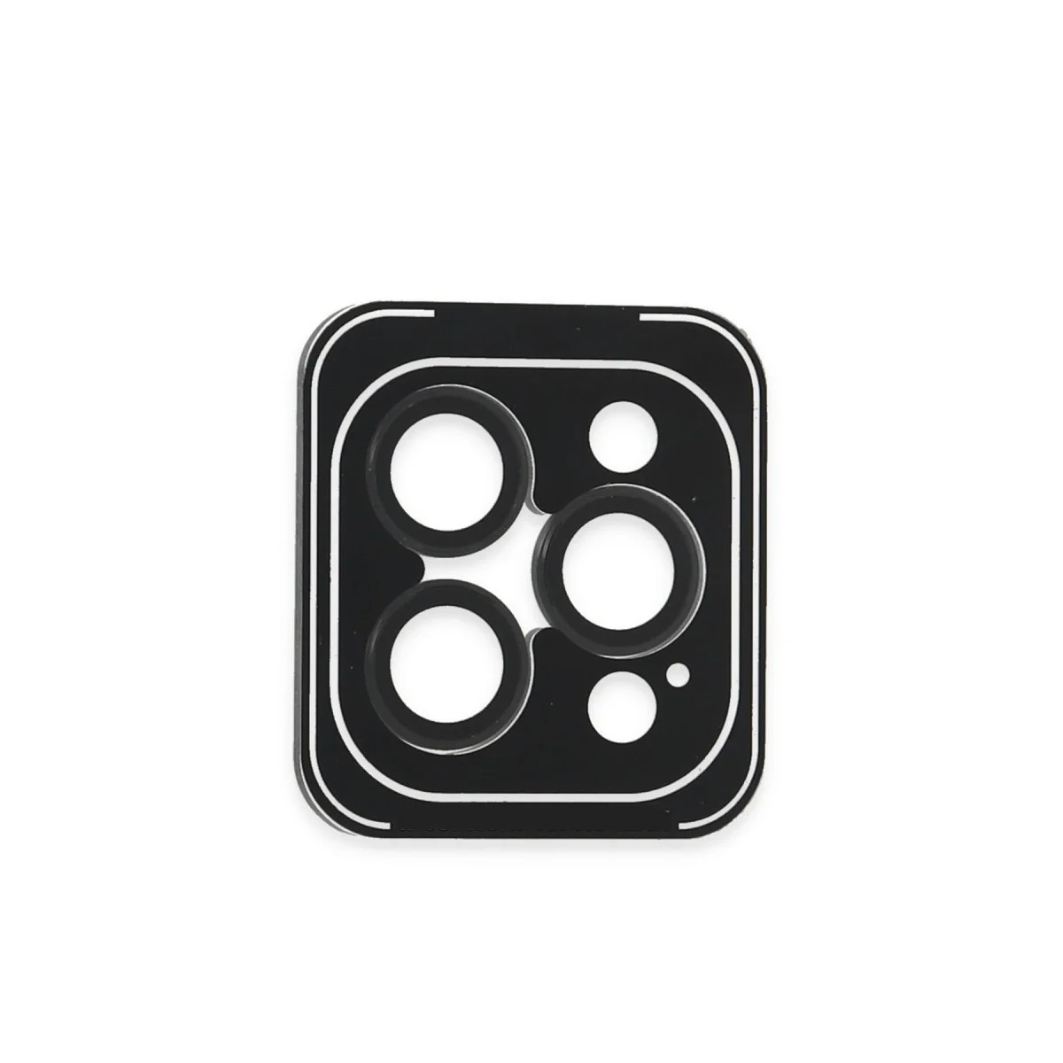 iPhone 16 Pro Max PVD Metal Kamera Lens - Siyah