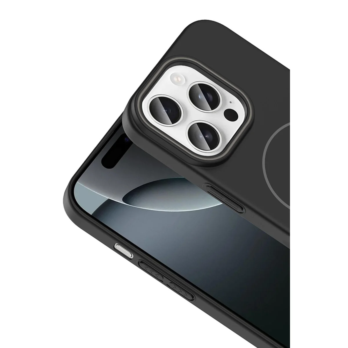 iPhone 14 Pro Max Broş Magsafe Kapak - Siyah