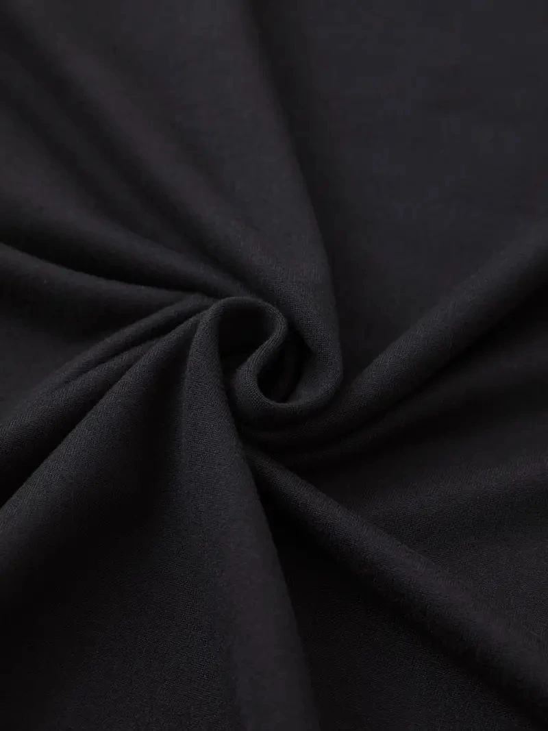 Kadın Kısa Kol Yazlık Tişört Bisiklet Yaka Baskılı Oversize T-Shirt - Siyah