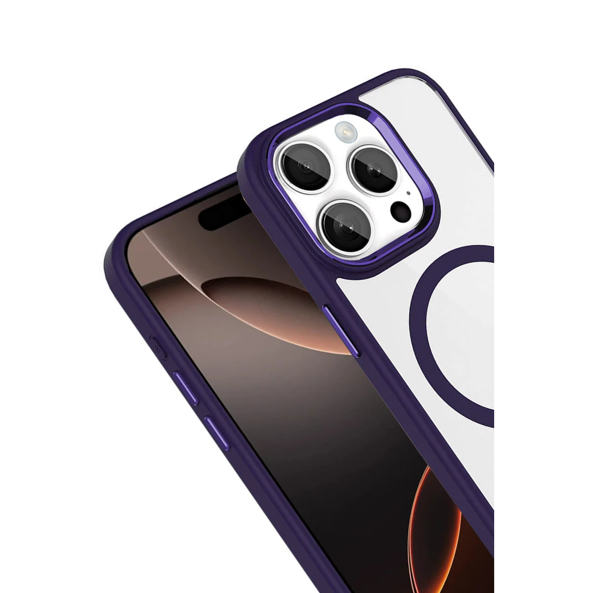 iPhone 15 Pro Max Terea Magsafe Kapak - Derin Mor