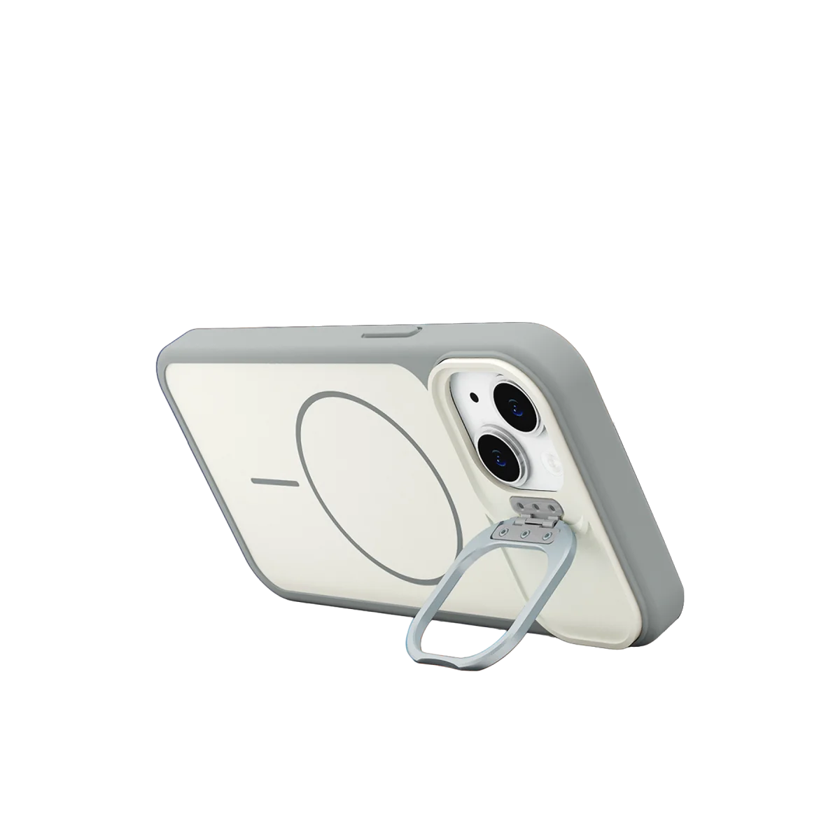 iPhone 15 Pale Magsafe Standlı Kapak - Beyaz