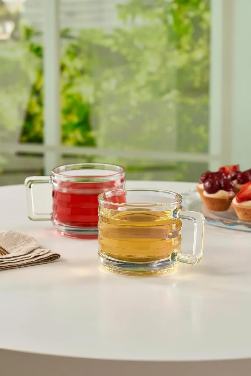 6’lı Cam Çay Kahve Sunum Fincanı 150 ml