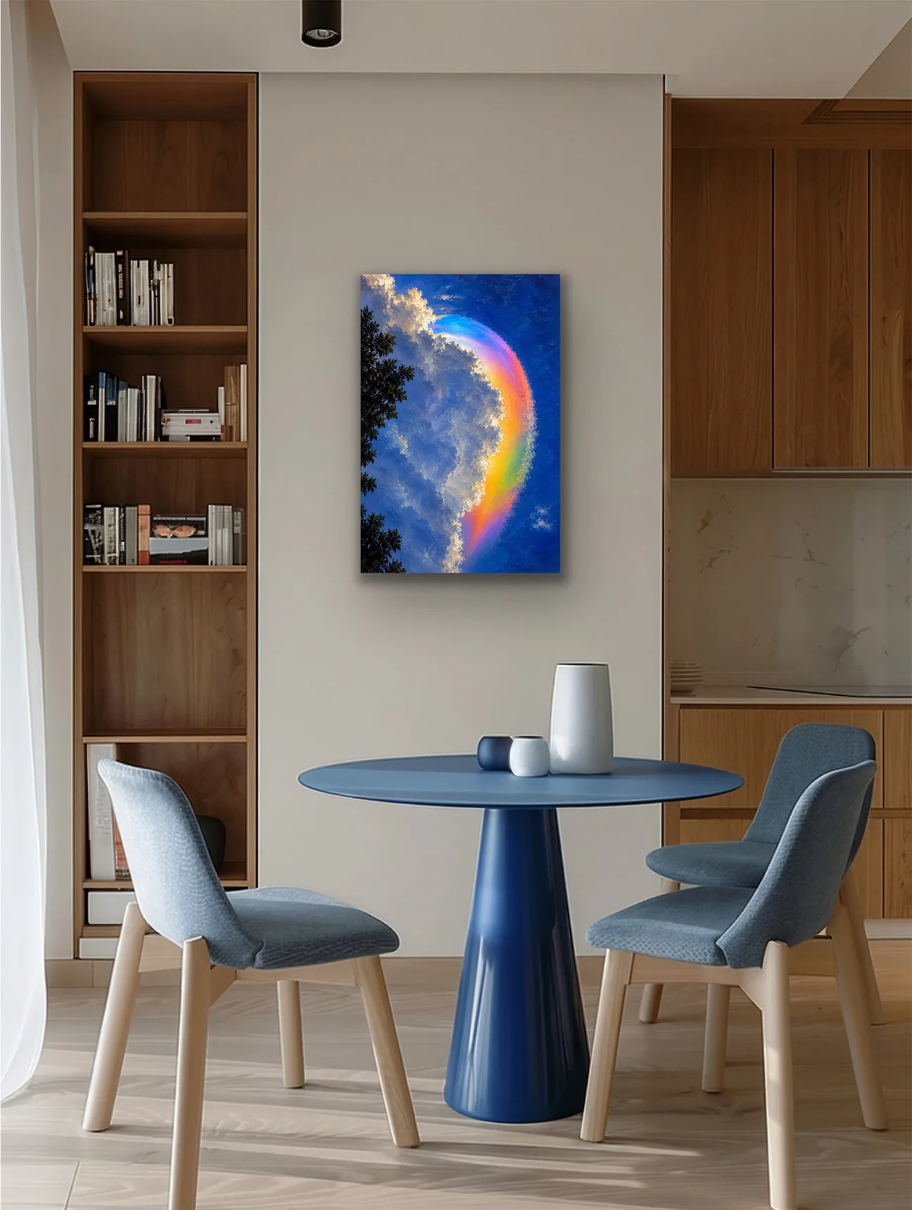 Gökkuşağı Bulutu Kanvas Tablo 40X60 CM