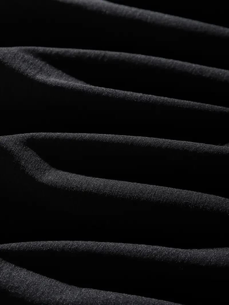 Erkek Tişört Dağ Grafikli Kısa kollu Yazlık T-shirt - Siyah