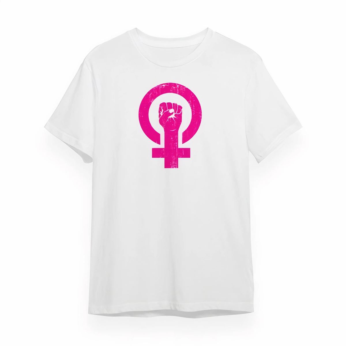 8 Mart Dünya Kadınlar Günü İçin Tişört Özel Baskılı T-shirt - Beyaz