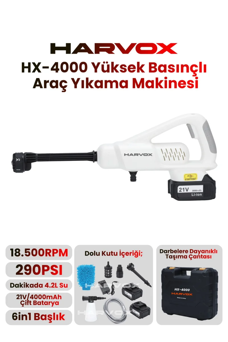 X-4000 Yüksek Basınçlı Araç Yıkama Makinesi