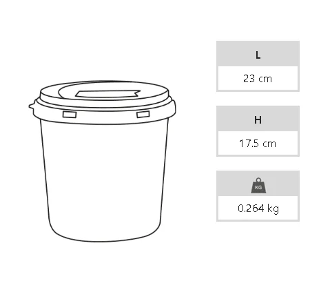 Enfekte Tıbbi Atık Kovası - 5 lt