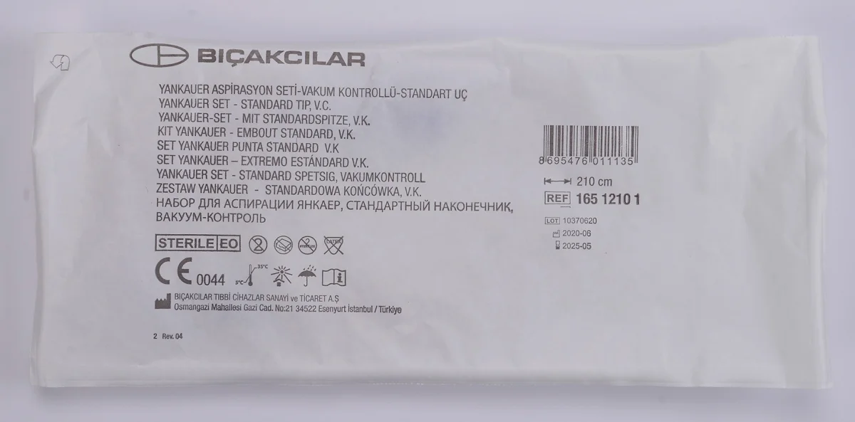 Aspirasyon Yankuer Set Vakum Kontrollü -210CM