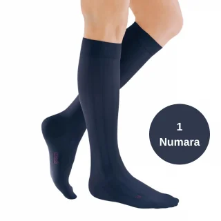 For Men Dizaltı Varis Çorabı - CCL2 - Burnu Kapalı - Lacivert - 1 Numara