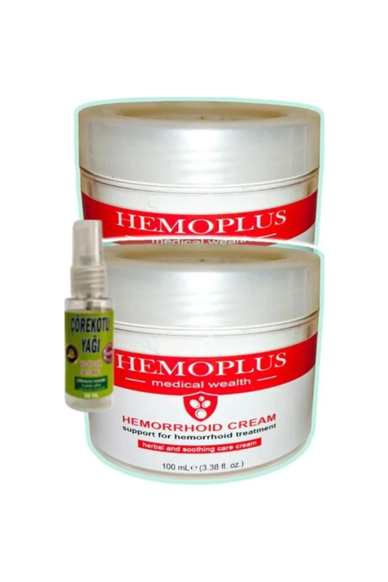 Hemoplus Krem 100 ml x 2 adet + Çörek Otu Yağı 30 ml
