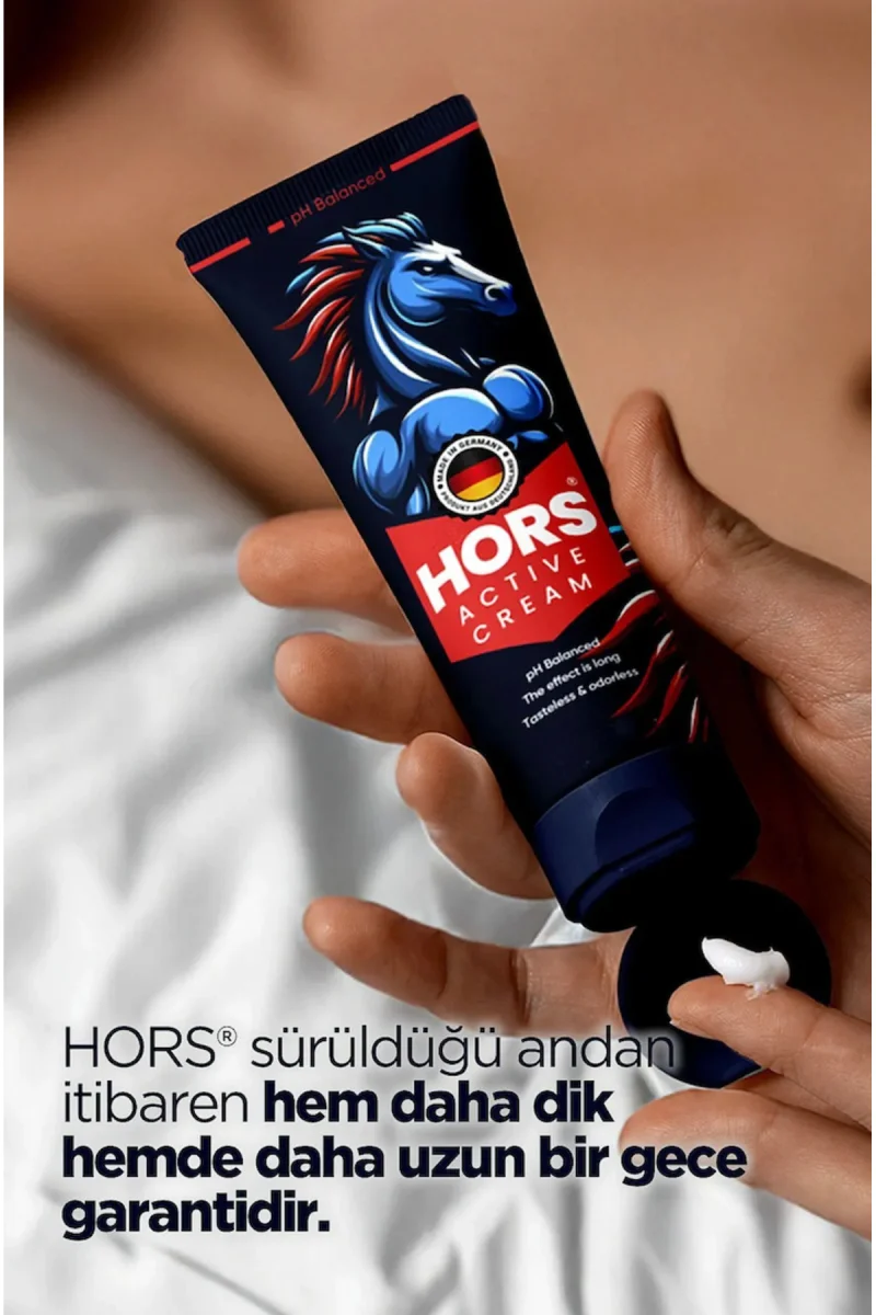 Hors Active Cream Gecikme Ve Sertleşme P.enis Kremi 50ml 1 Adet + 1 Adet Jel