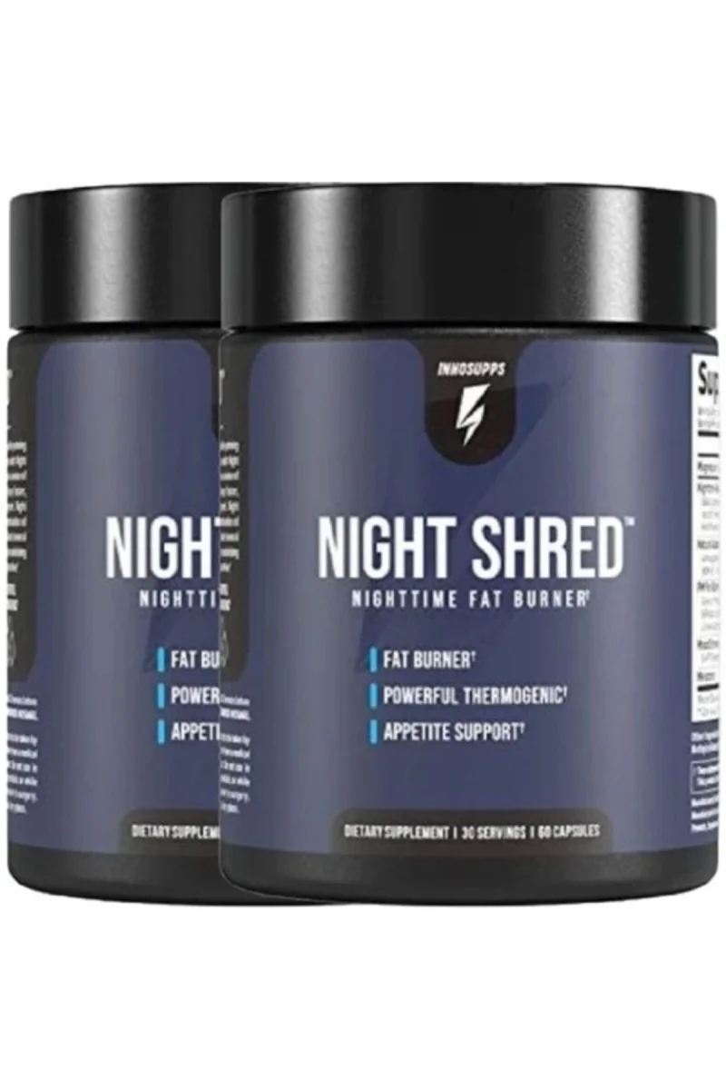 Innosupps 2Li Adet Night Shred Nighttime Fatburner Gece Istenmeyen Yağlara Parçalayıcı 60 Caps