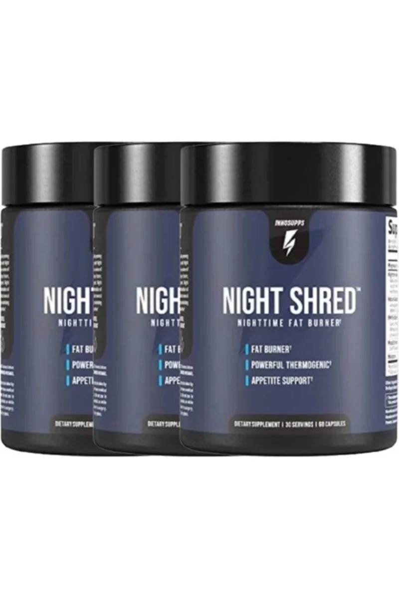 Innosupps Night Shred 3Lü Adet Nighttime Fatburner Tvipof-92-4:0395 60 Caps