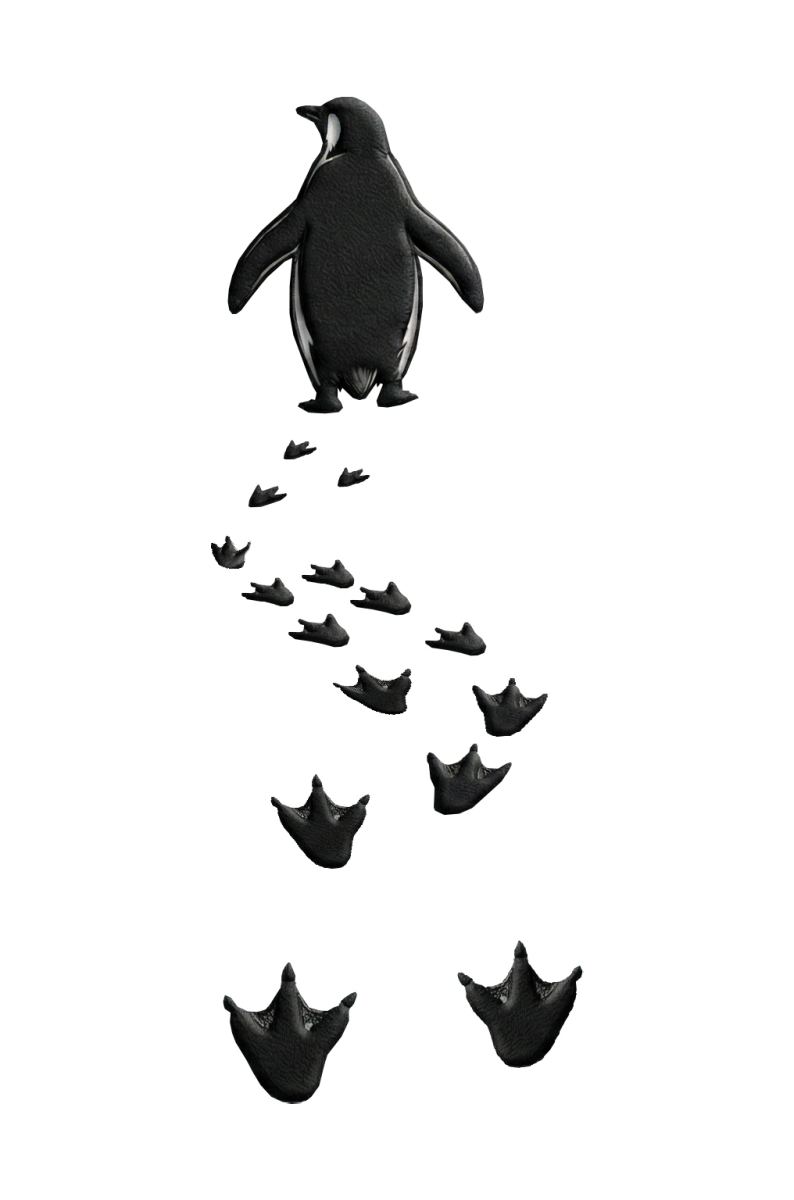 Erkek T-Shirt Nihilist Penguen Baskılı Bisiklet Yaka Kısa kol yazlık Tişört - Beyaz