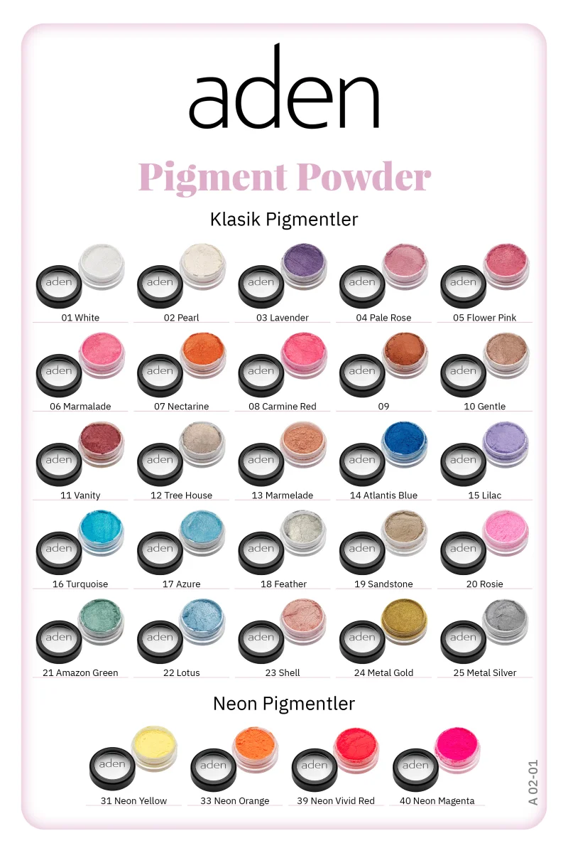 Aden Pigment Powder - Pigment Tozu Azure(Gökyüzü Mavisi)