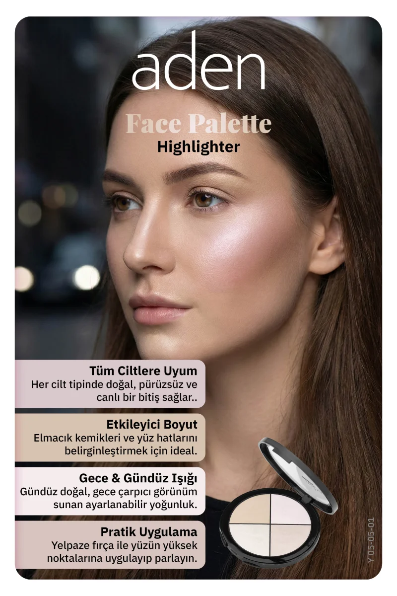 Aden Highlighter Palette - Aydınlatıcı Palet