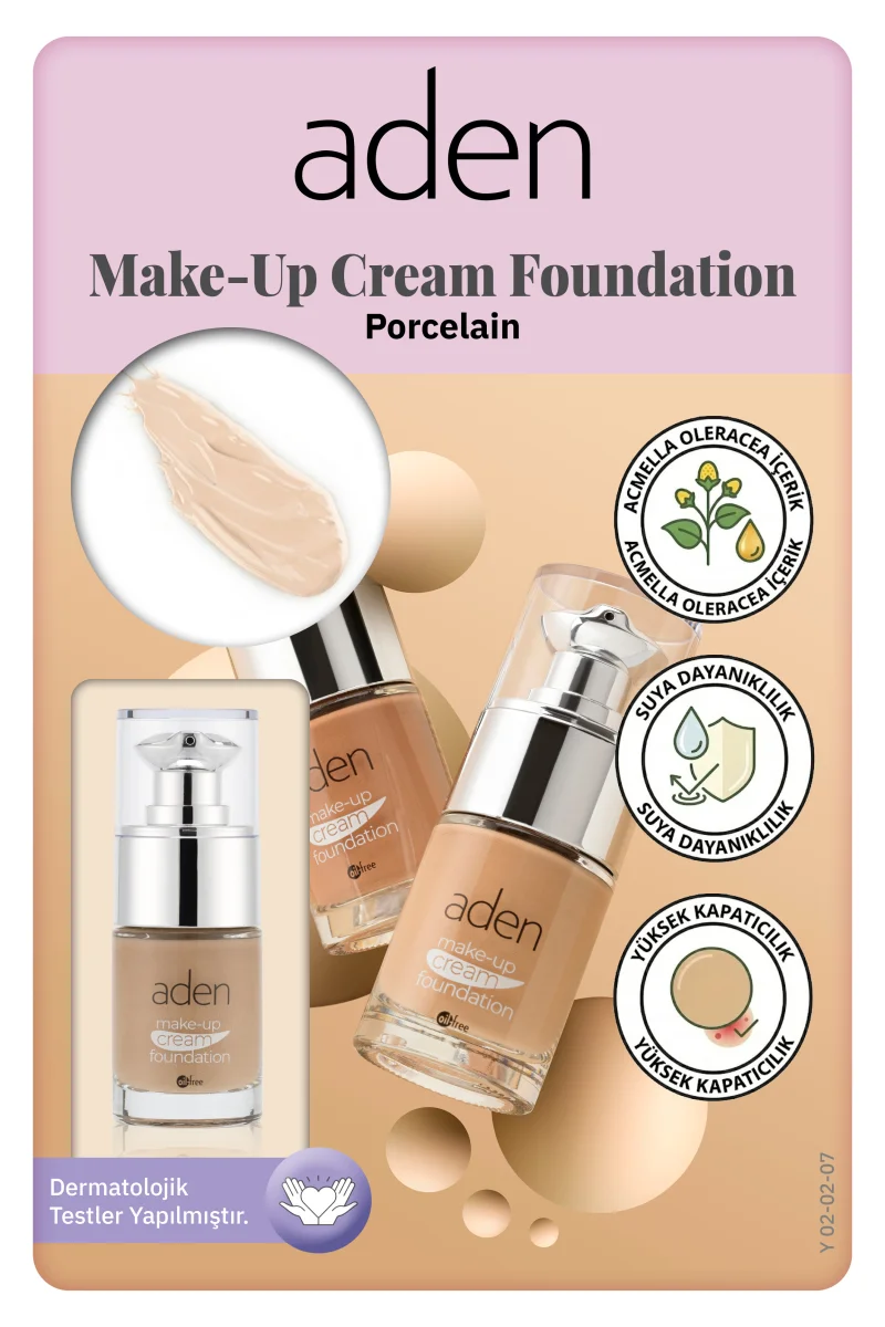 Aden Make-Up Cream Foundation Porcelain(Porselen)