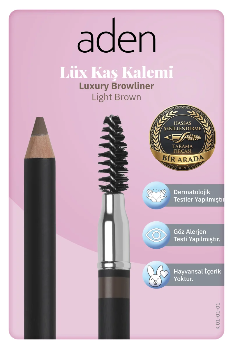 Aden Luxury Browliner - Kaş Kalemi 01 Light Brown(Açık Kahverengi)