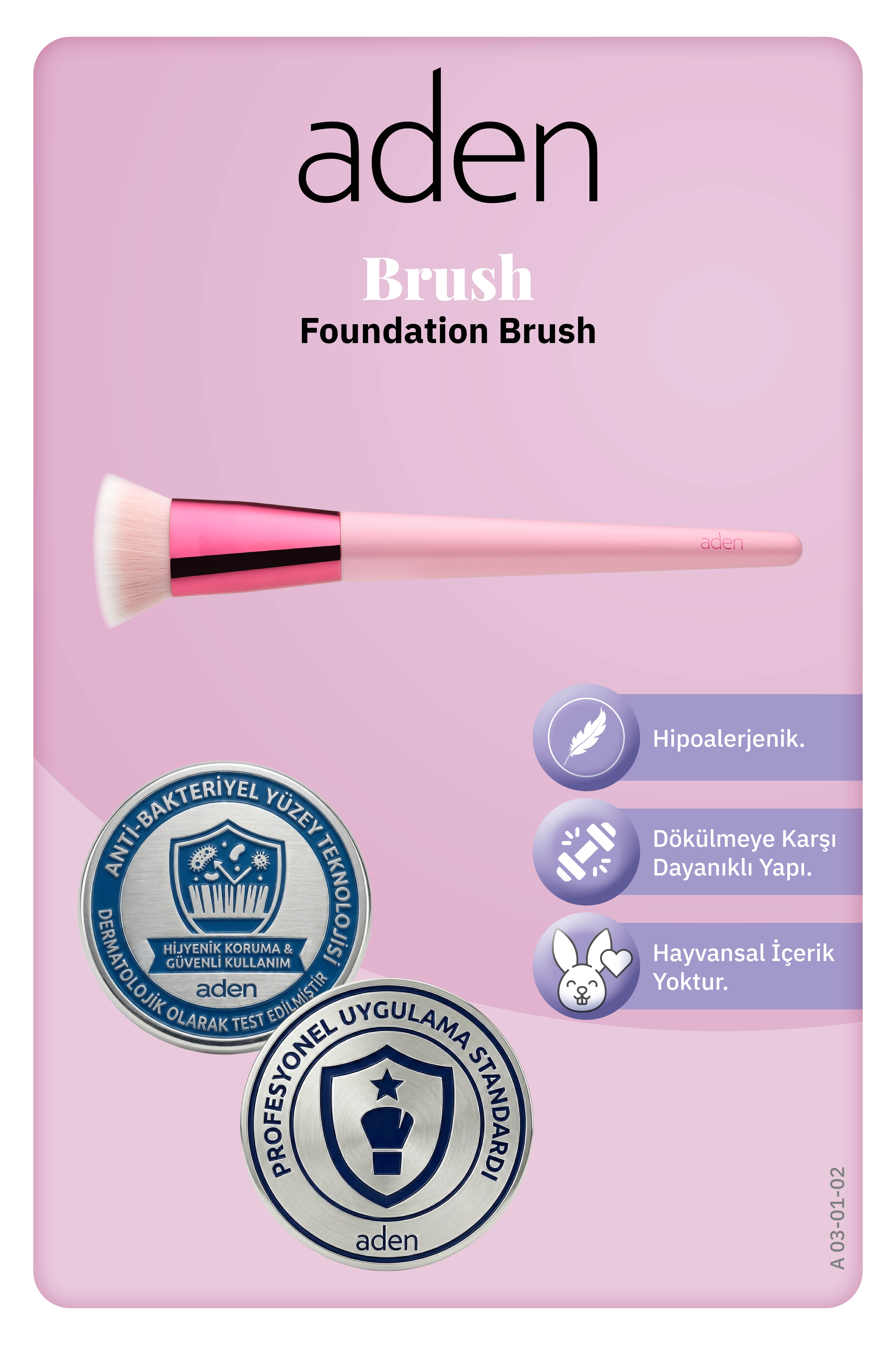 Aden Makyaj Fırçası - Foundation Brush / Fondöten Fırçası