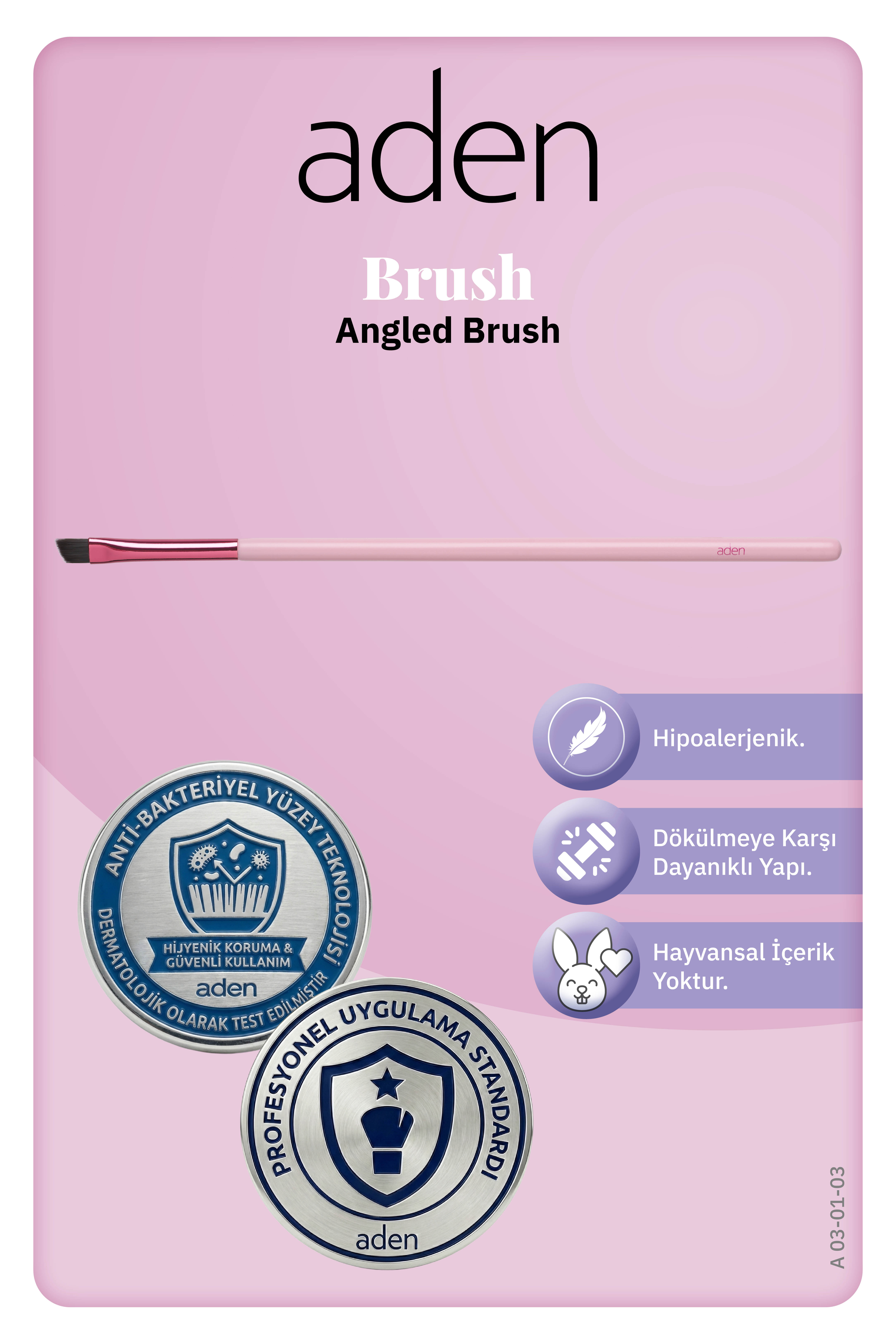 Aden Makyaj Fırçası - Angled Brush / Açılı Fırça