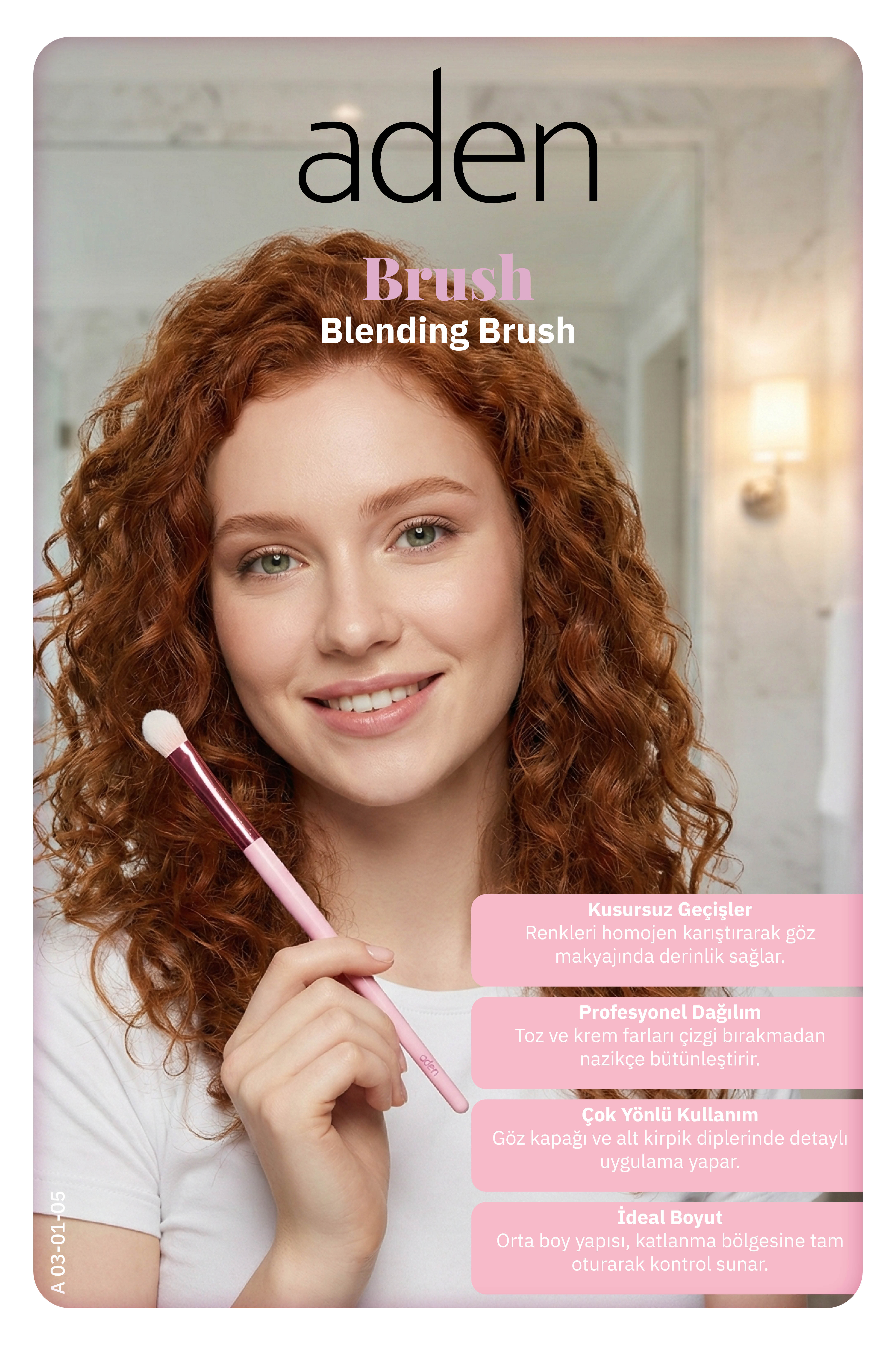 Aden Makyaj Fırçası - Blending Brush / Karıştırma Fırçası
